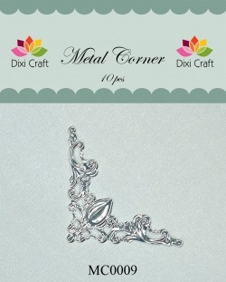 Metal Hjørner- Sølv 4,2 x 4,2 cm